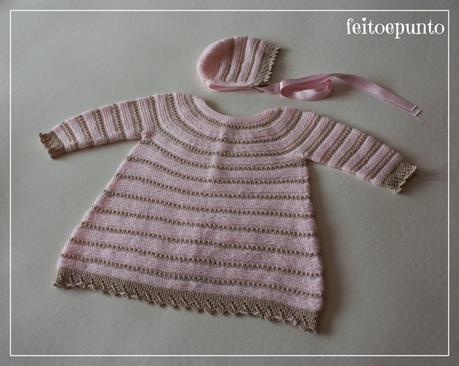 Vestido de punto para bebé