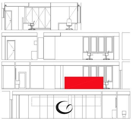 secciones estado reformado by A-cero A-CERO PRESENTA UN PROYECTO DE INTERIORISMO PARA UNAS OFICINAS EN MADRID