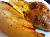 Cuartos pollo horno patatas Sovracosce forno patate