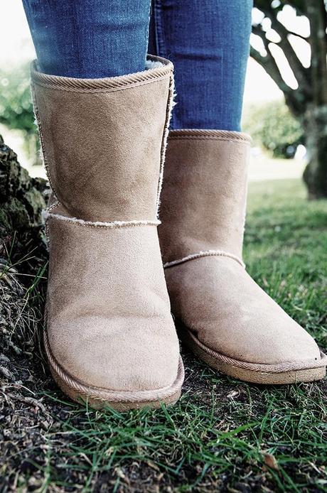 Casual Outfit con botas estilo Ugg