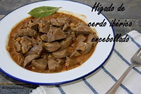 Hígado de cerdo ibérico encebollado