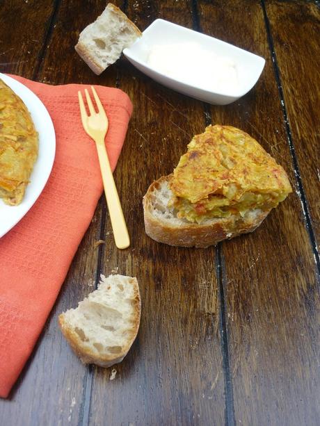 Tortilla de patata y pisto
