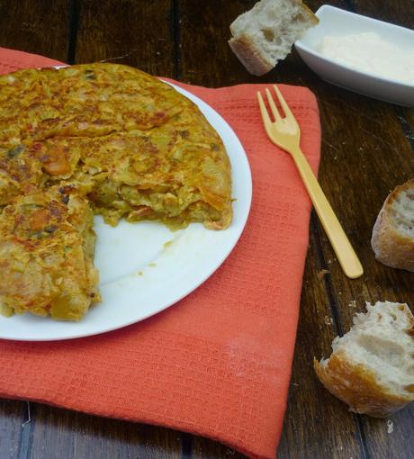 Tortilla de patata y pisto
