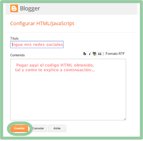 Botones de Redes Sociales para Blogger