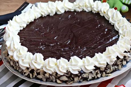 Tarta de chocolate y queso