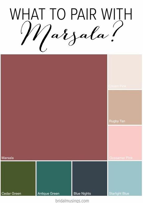 #Marsala is versatile shade that pairs well with a range of colors-- here is some inspiration to get you started! #PantoneColoroftheYear