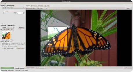 SmillaEnlarger excelente aplicación escrita en Qt para redimensionar imágenes.