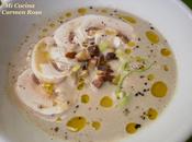 Sopa castañas champiñones