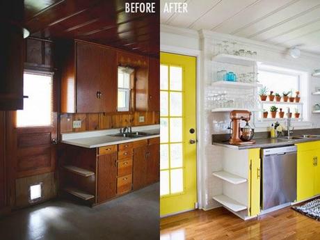 impresionante antes y después de una cocina