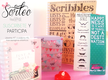 sorteo marcapáginas y libretas scrapbook