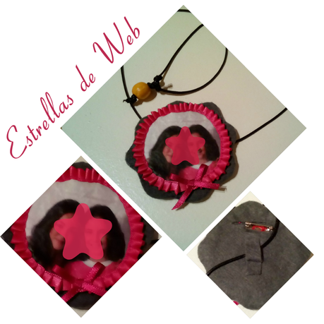 Colgante/Broche de fieltro con transferencia de fotos Colgante/Broche de fieltro con transferencia de fotos