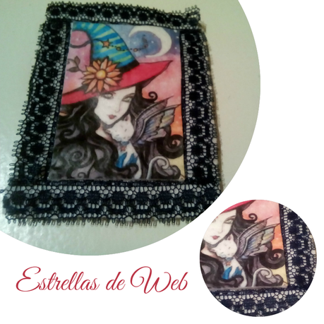 Colgante/Broche de fieltro con transferencia de fotos Colgante/Broche de fieltro con transferencia de fotos