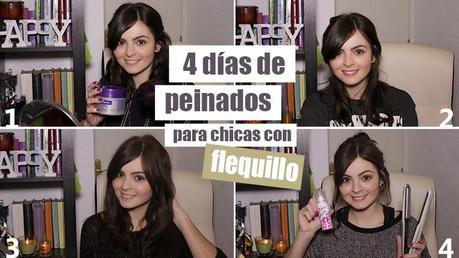 4 días de peinados rápidos para chicas con flequillo