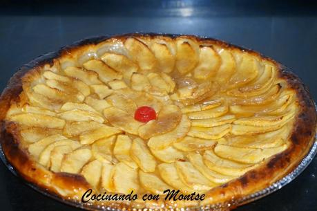 Tarta de hojaldre con manzana