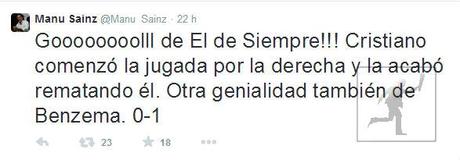 Manu Sainz y Benzema/Getafe-R.Madrid