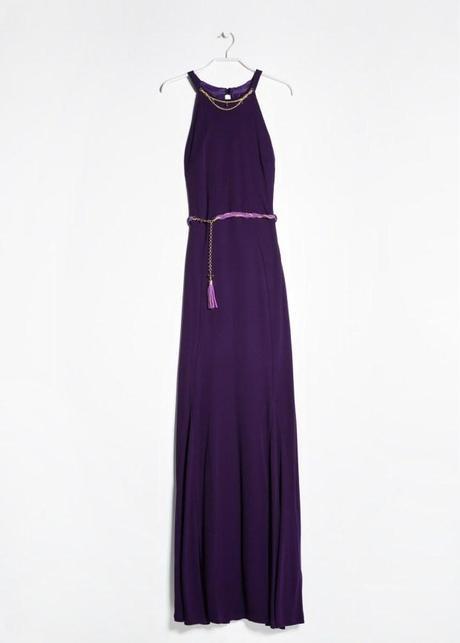 Mango vestido morado
