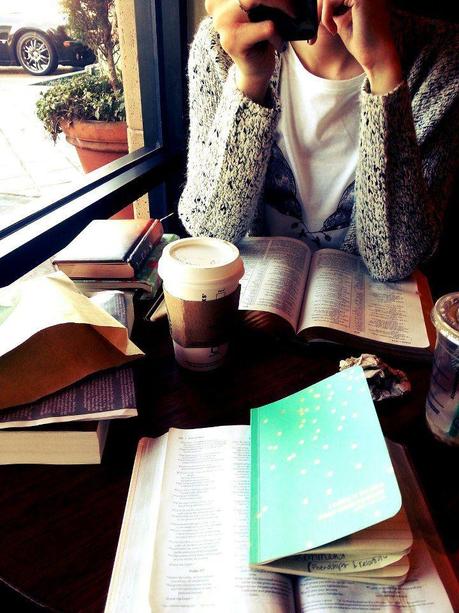 coffee and books, the best combination. #studyhard