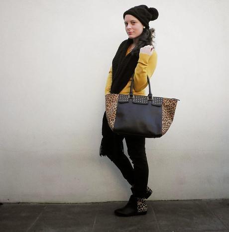 mostaza, animal print, mi vestido azul, fashion blogger, moda, castellón, valencia 