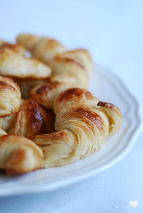 croissant, cruasán, hojaldre casero