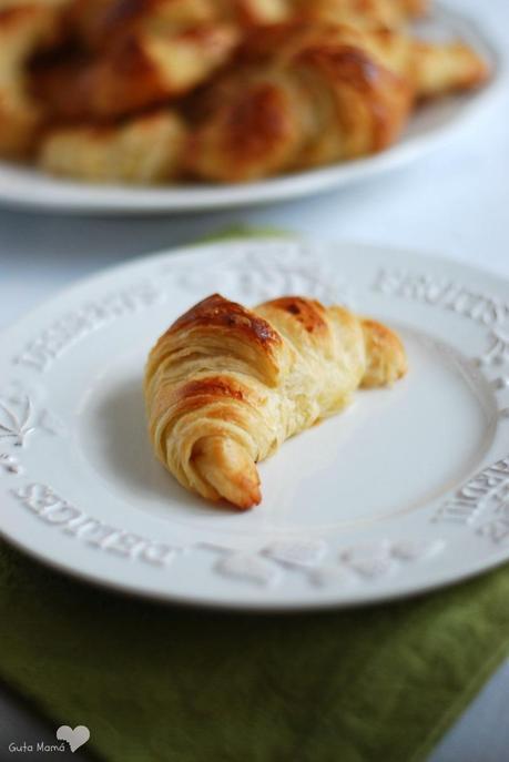 croissant, cruasán, hojaldre casero