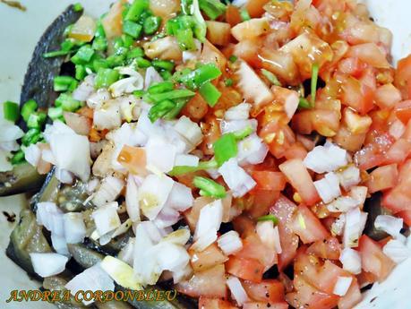 BERMUDAS. IKRA DE BERENJENAS. ANDREA POR EL MUNDO. RECETA VEGANA.