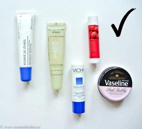 5 BÁLSAMOS LABIALES FAVORITOS...Y UNO QUE NO LO ES.
