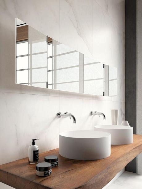 Baños en blanco y madera: Frescura y calidez imagen 10