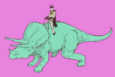 Batman cabalga a lomos de dinosaurios gracias a Joe Carr