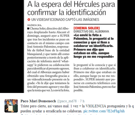 Hercules-Alboraya D.H. Juvenil: Invasión de campo, denuncias y agresiones a mayores y menores
