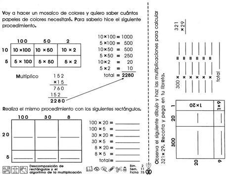 Descomposición de rectángulos y el algoritmo de la multiplicación: 4to grado Descompisición de rectángulos y el algoritmo de la multiplicación