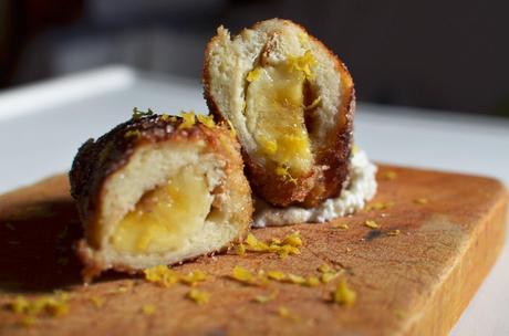 Torrijas rellenas de plátano, escandalosamente buenas