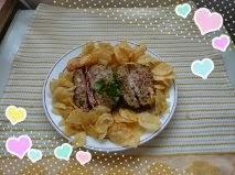 HAMBURGUESAS ENROLLADAS DE JAMÓN Y QUESO