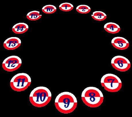 Círculo con 16 jugadoras