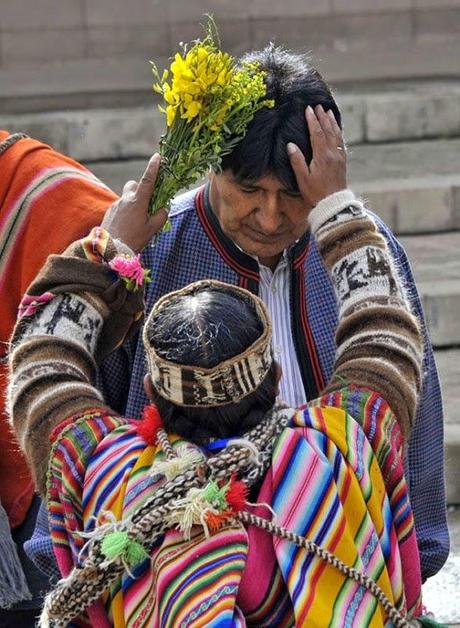 Evo Morales: como líder de los pueblos indígenas pide cuidar los recursos que brinda la tierra [+ fotos]