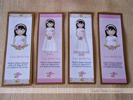 Decoración personalizada shabby chic Primera Comunión