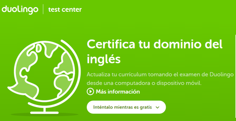 Duolingo Test Center. Certifica tu nivel de inglés de manera fiable y gratuita Duolingo Test Center. Certifica tu nivel de inglés de manera fiable y gratuita