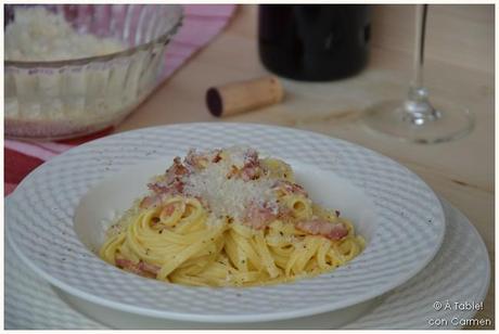 Linguini a la Carbonara 