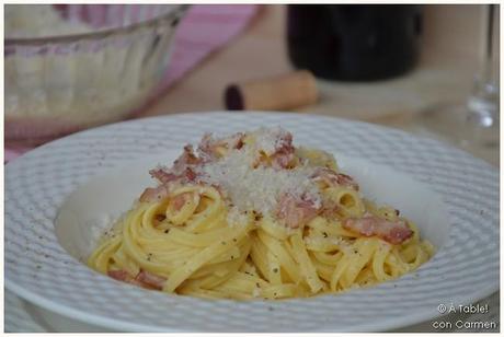 Linguini a la Carbonara 