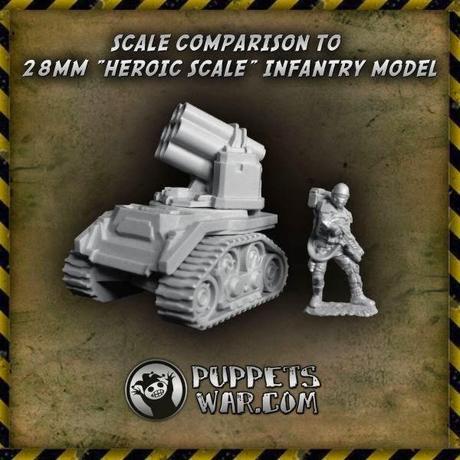 Turret platform y Rocket Mortar desde Puppets War