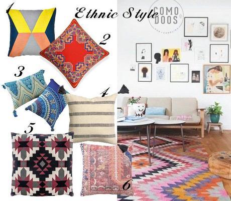 Decorar con cojines étnicos