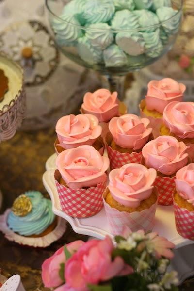 cupcakes de rosas