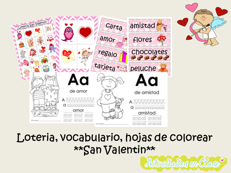 Mini pack de material San Valentin