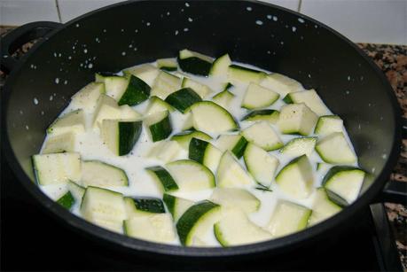 Crema de calabación paso 1