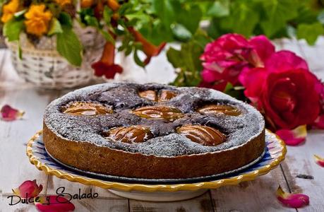 Tarta de Chocolate y Melocotón al Cardamomo