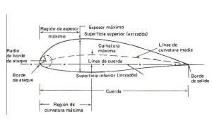 Estructura de las alas de un avión perfil_alar