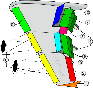 Estructura de las alas de un avión moviles_ala