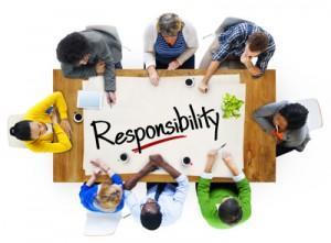 People in a Meeting and Responsibility Concept