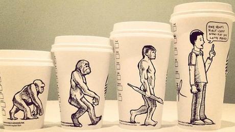 El diseñador que ilustraba en los vasos de Starbucks #100CoffeeCups