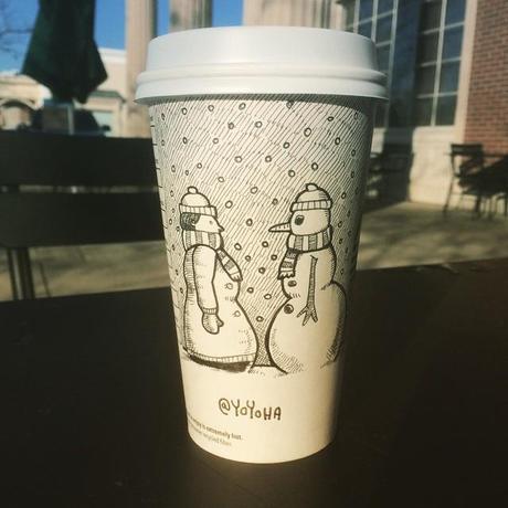 El diseñador que ilustraba en los vasos de Starbucks #100CoffeeCups