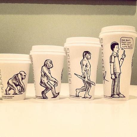 El diseñador que ilustraba en los vasos de Starbucks #100CoffeeCups